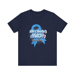 His Fight is my Fight! (French in blue) - Unisex Tee The Diabuddies Store T-Shirts $22.50