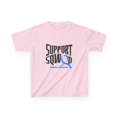The Diabuddies Store Diabetes Support Squad - Kids Tee Diabetes Support Squad - Kids Tee: Unite against diabetes with the Diabetes Support Squad Kids' Tee! This super-soft t-shirt is perfect for little heroes showing their support for a loved one with typ