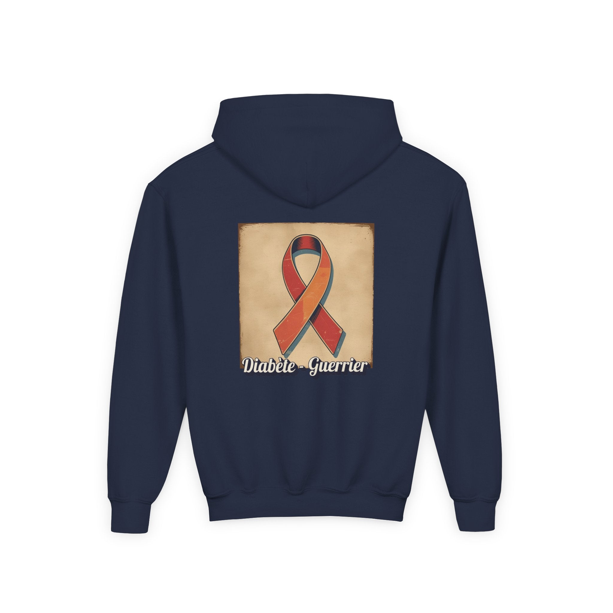 The Diabuddies Store Diabetes Warrior, Retro Look French - Guerrier Youth Hoodie Diabetes Warrior, Retro Look French - Guerrier Youth Hoodie: Let your young one show off their strength and style with our French Youth Hoodie! Hoodies $32.49