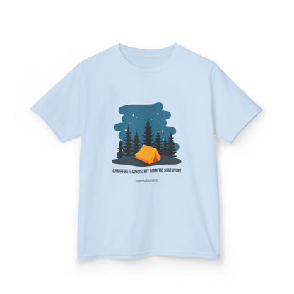 Campfire & Carbs! My Diabetic Adventure - Kids Tee The Diabuddies Store T-Shirts $17.06