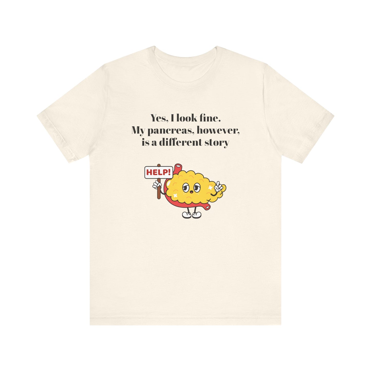I'm Fine, Not my Pancreas - Unisex Tee The Diabuddies Store T-Shirts $24.25