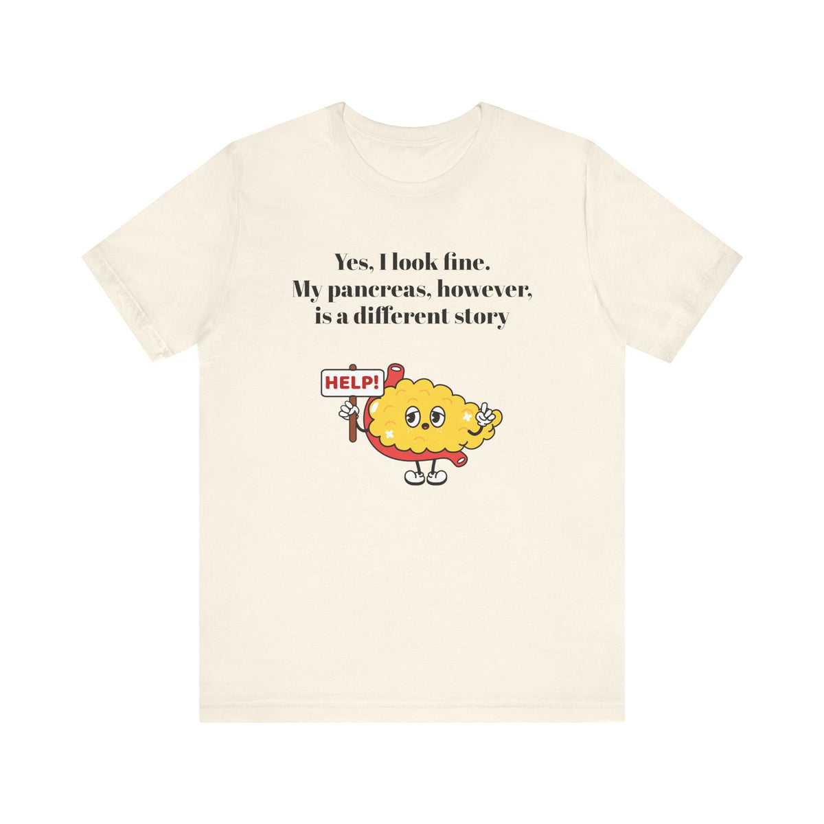 I'm Fine, Not my Pancreas - Unisex Tee The Diabuddies Store T-Shirts $24.25