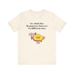 I'm Fine, Not my Pancreas - Unisex Tee The Diabuddies Store T-Shirts $24.25