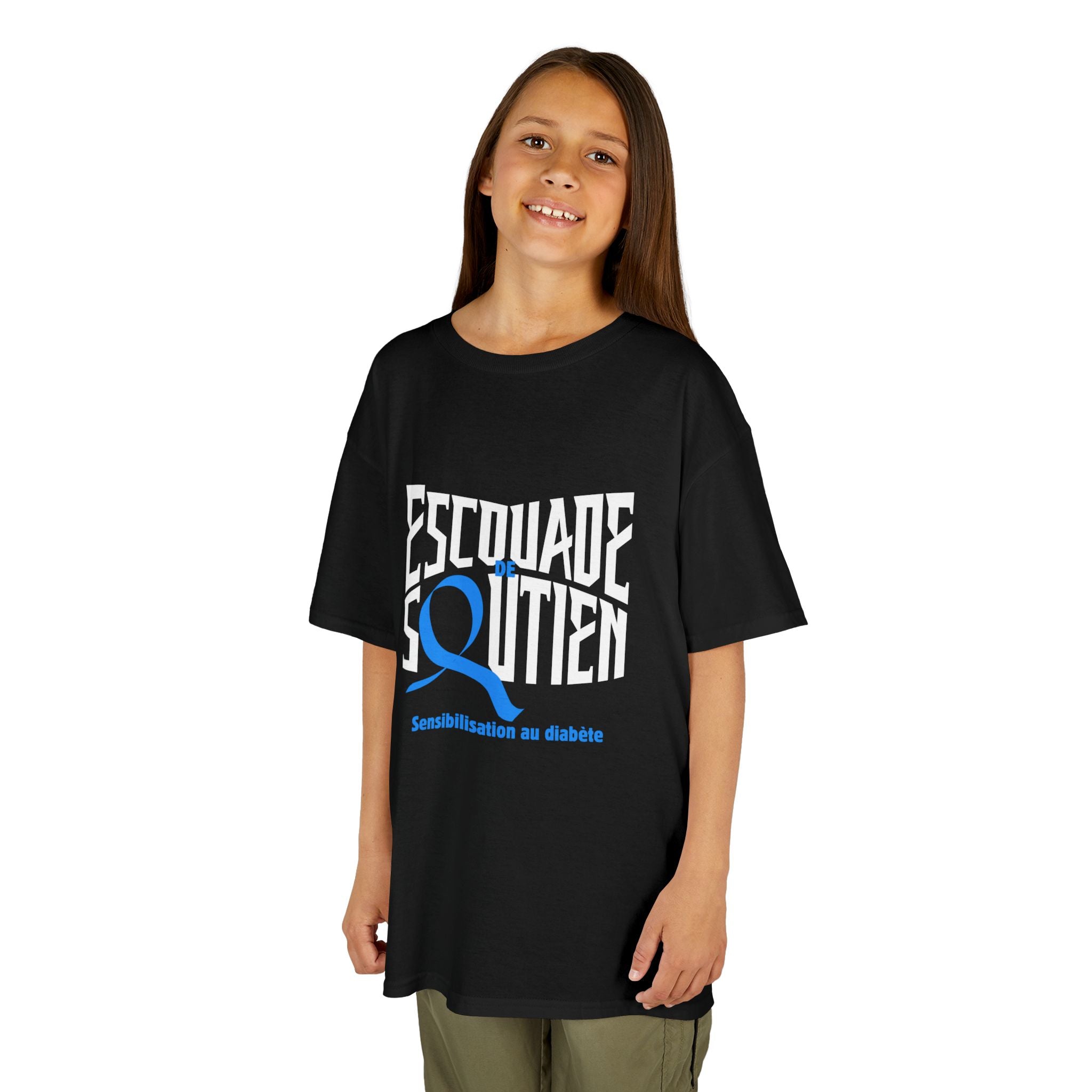 The Diabuddies Store Diabetes Support Squad (French) - Kids Tee Diabetes Support Squad (French) - Kids Tee: Unite against diabetes with the Diabetes Support Squad Kids' French Tee! This super-soft t-shirt is perfect for little heroes showing their support