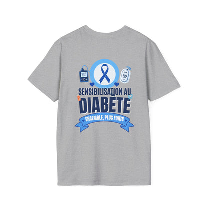 Sensibilisation au Diabète - Ensemble, plus fort T-Shirt
