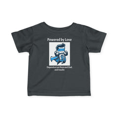 Superhero Powered by Love - Baby Tee The Diabuddies Store T-Shirts $17.82