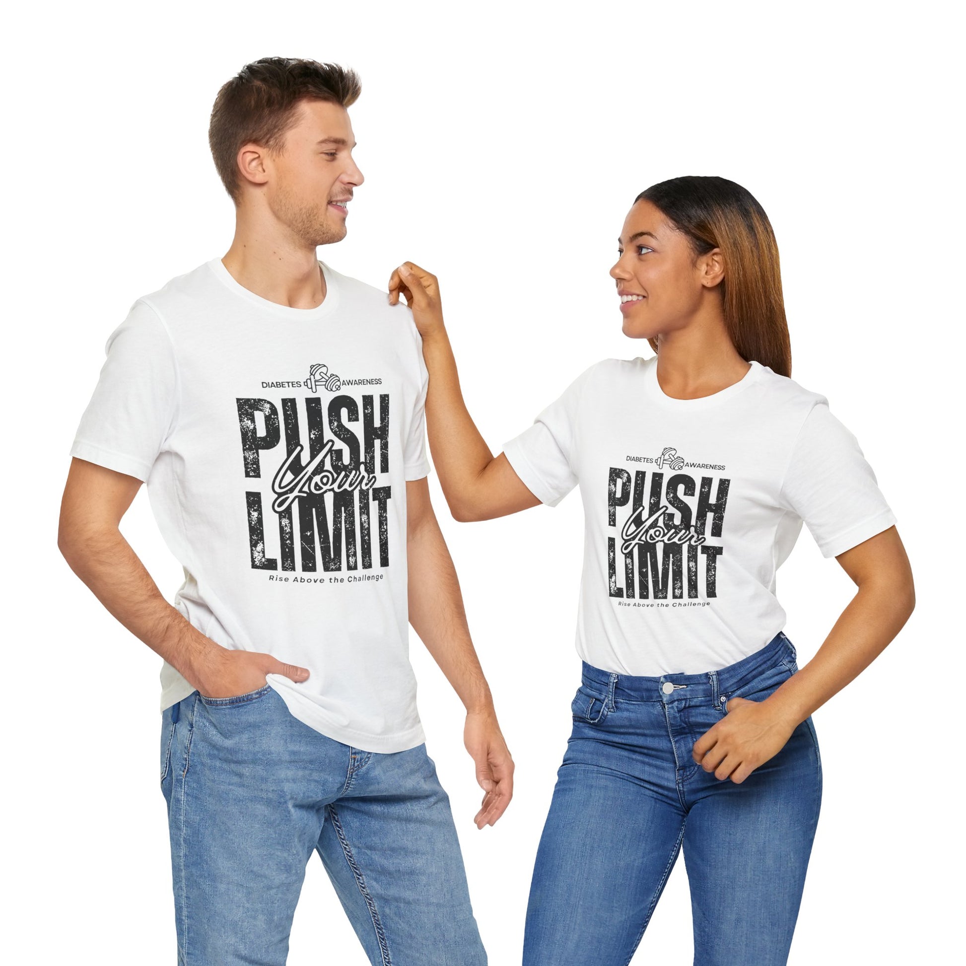 Diabetes Awareness Push Your Limit! - Unisex Tee The Diabuddies Store T-Shirts $22.50