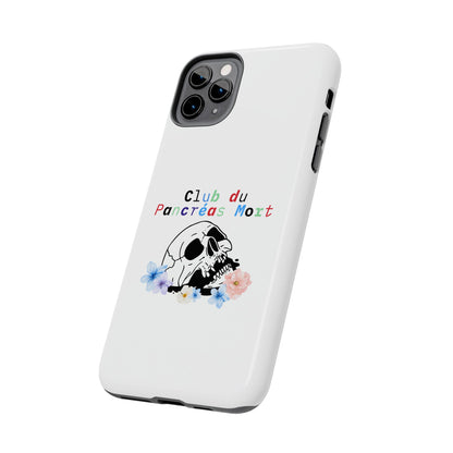 Skull & Flowers, Dead Pancreas Club (French) - Phone Cases The Diabuddies Store Mobile Phone Cases $18.23