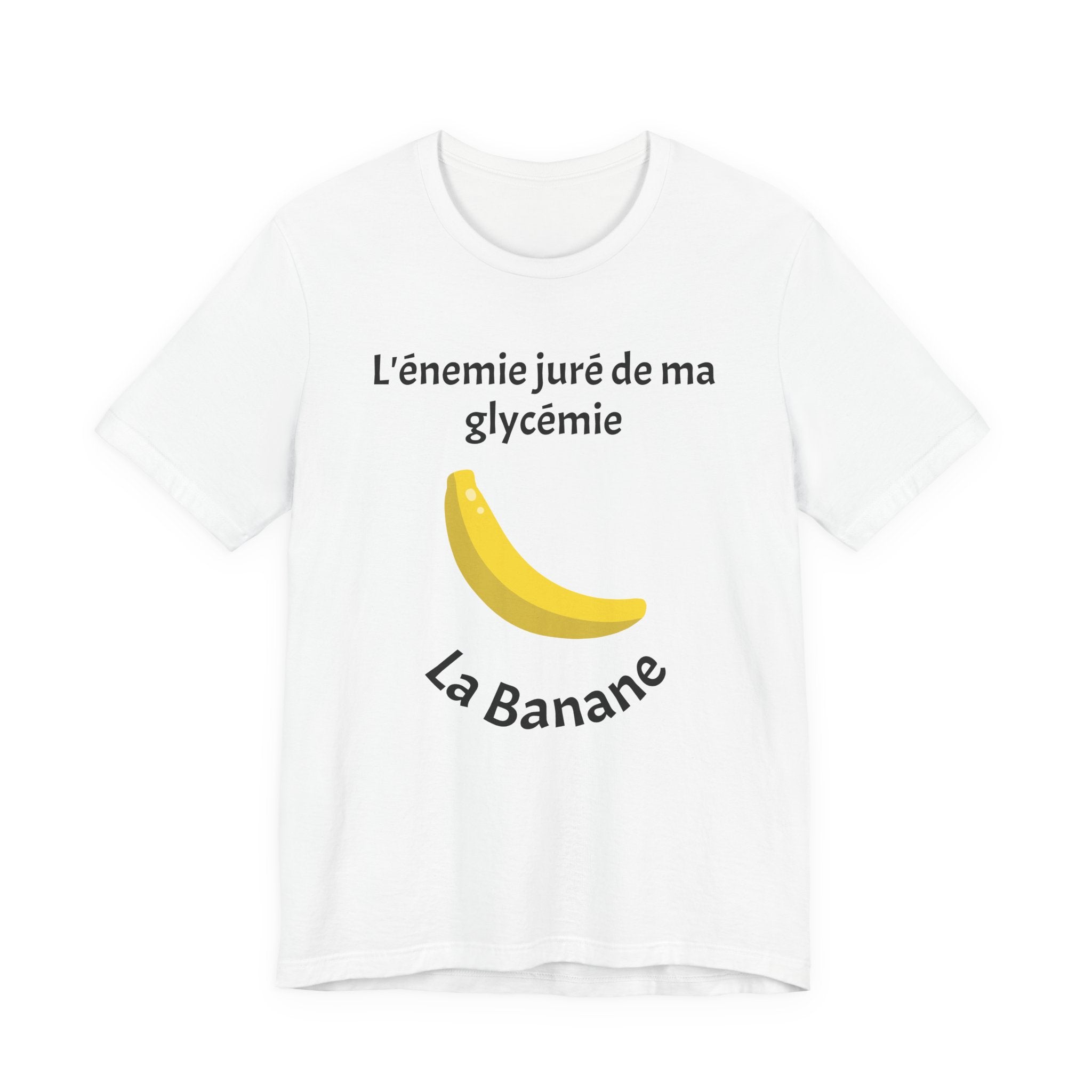 Blood Sugar's Arch Nemesis: The Banana (French) - Unisex Tee The Diabuddies Store T-Shirts $24.25