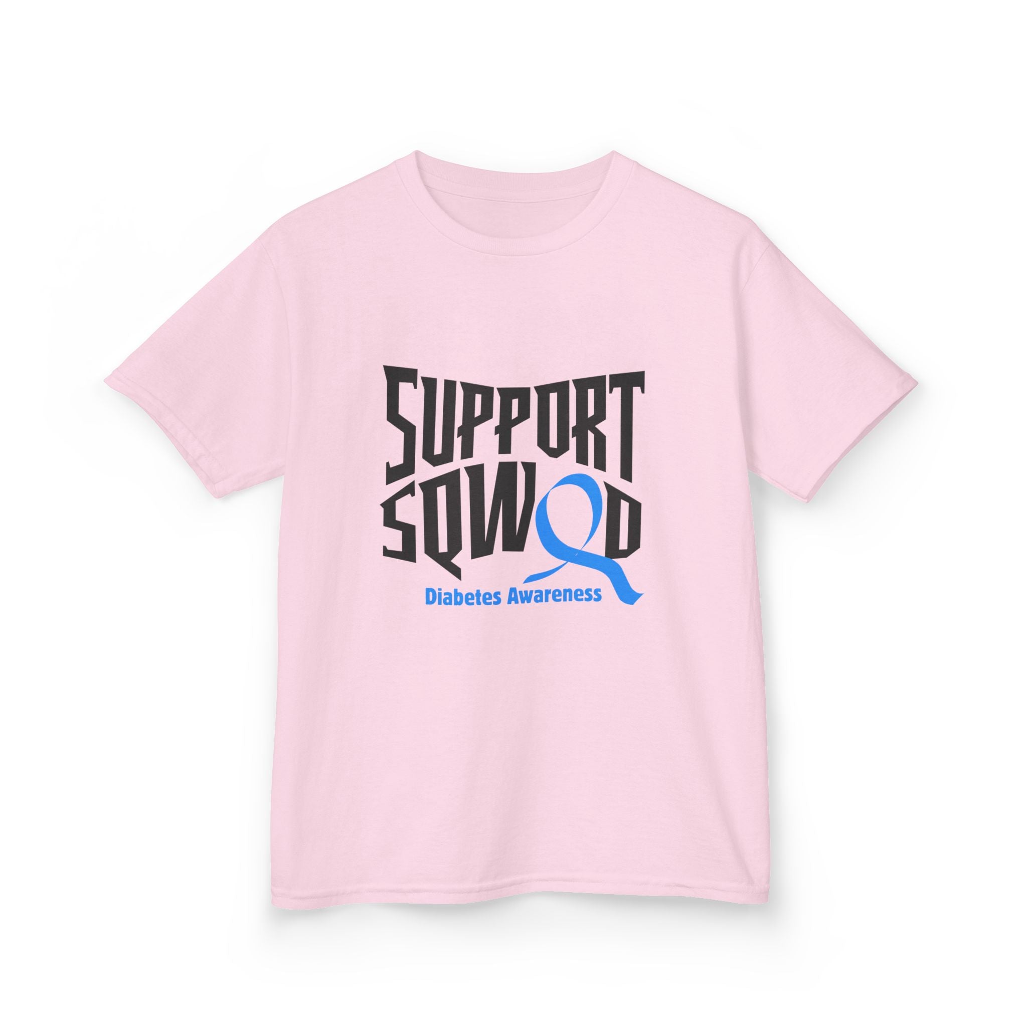 The Diabuddies Store Diabetes Support Squad - Kids Tee Diabetes Support Squad - Kids Tee: Unite against diabetes with the Diabetes Support Squad Kids' Tee! This super-soft t-shirt is perfect for little heroes showing their support for a loved one with typ