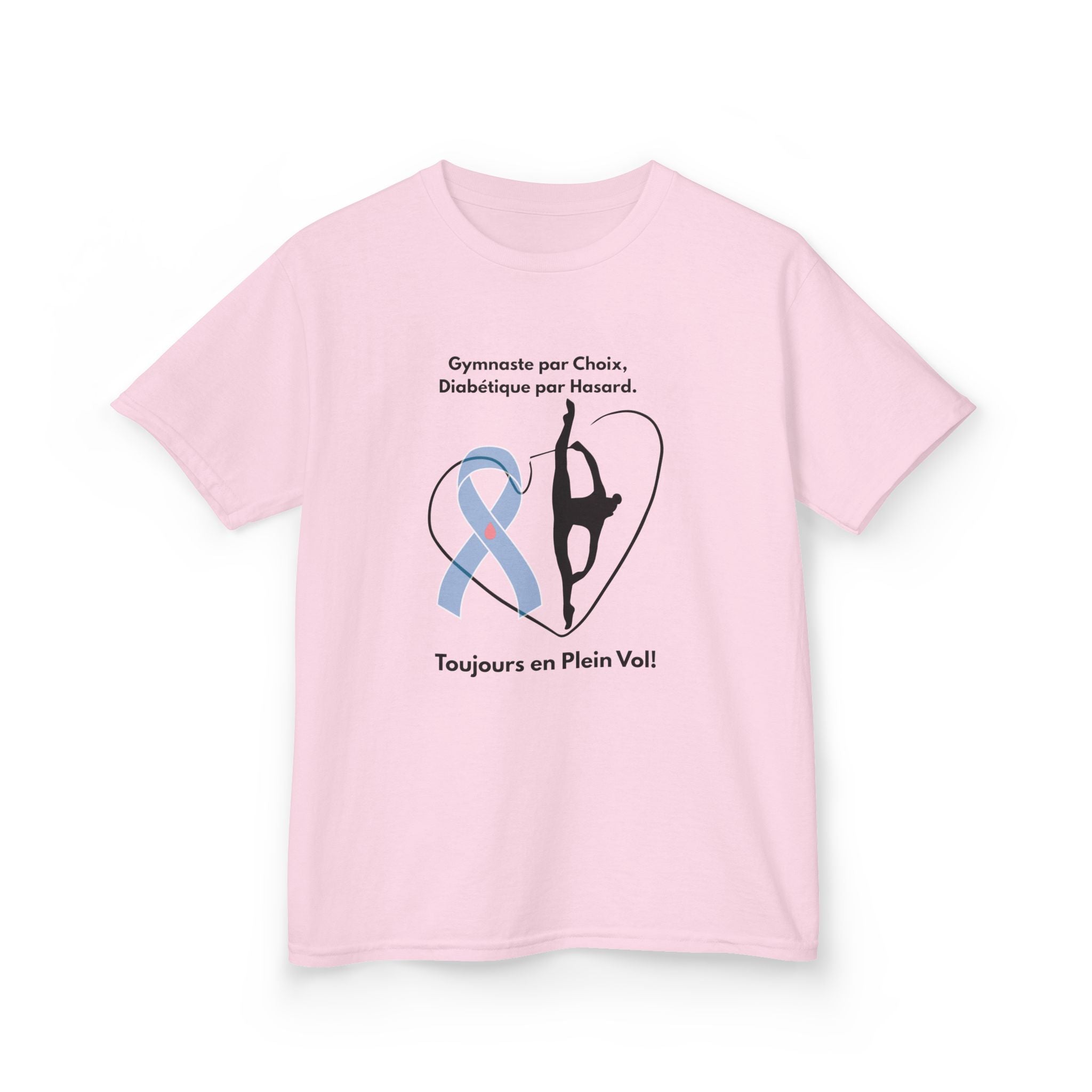 The Diabuddies Store Diabetes and Gymnastics (French) - Kids Tee Show off their passion and strength with the Diabetes and Gymnastics (French) - Kids Tee. This comfortable cotton shirt celebrates the perfect balance of managing diabetes and excelling at g