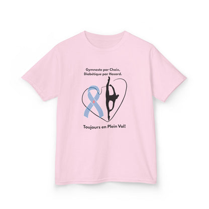 The Diabuddies Store Diabetes and Gymnastics (French) - Kids Tee Show off their passion and strength with the Diabetes and Gymnastics (French) - Kids Tee. This comfortable cotton shirt celebrates the perfect balance of managing diabetes and excelling at g