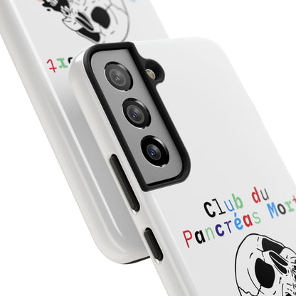 Skull & Flowers, Dead Pancreas Club (French) - Phone Cases The Diabuddies Store Mobile Phone Cases $18.23