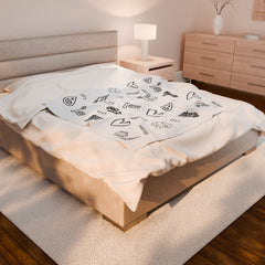 Inspirational Warrior - Velveteen Plush Blanket The Diabuddies Store Blankets $32.52
