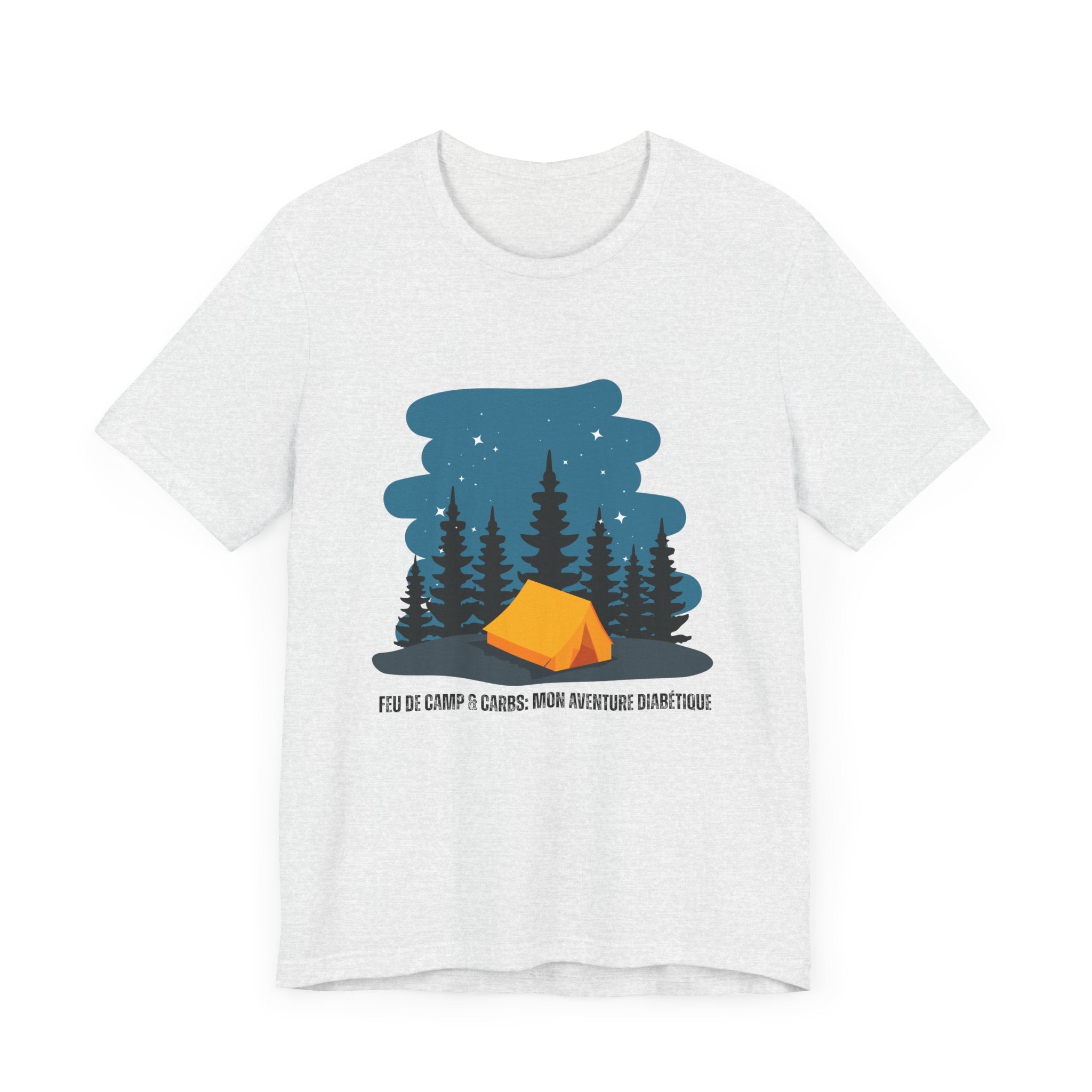 Campfire & Carbs! (French) - Unisex Tee The Diabuddies Store T-Shirts $22.50