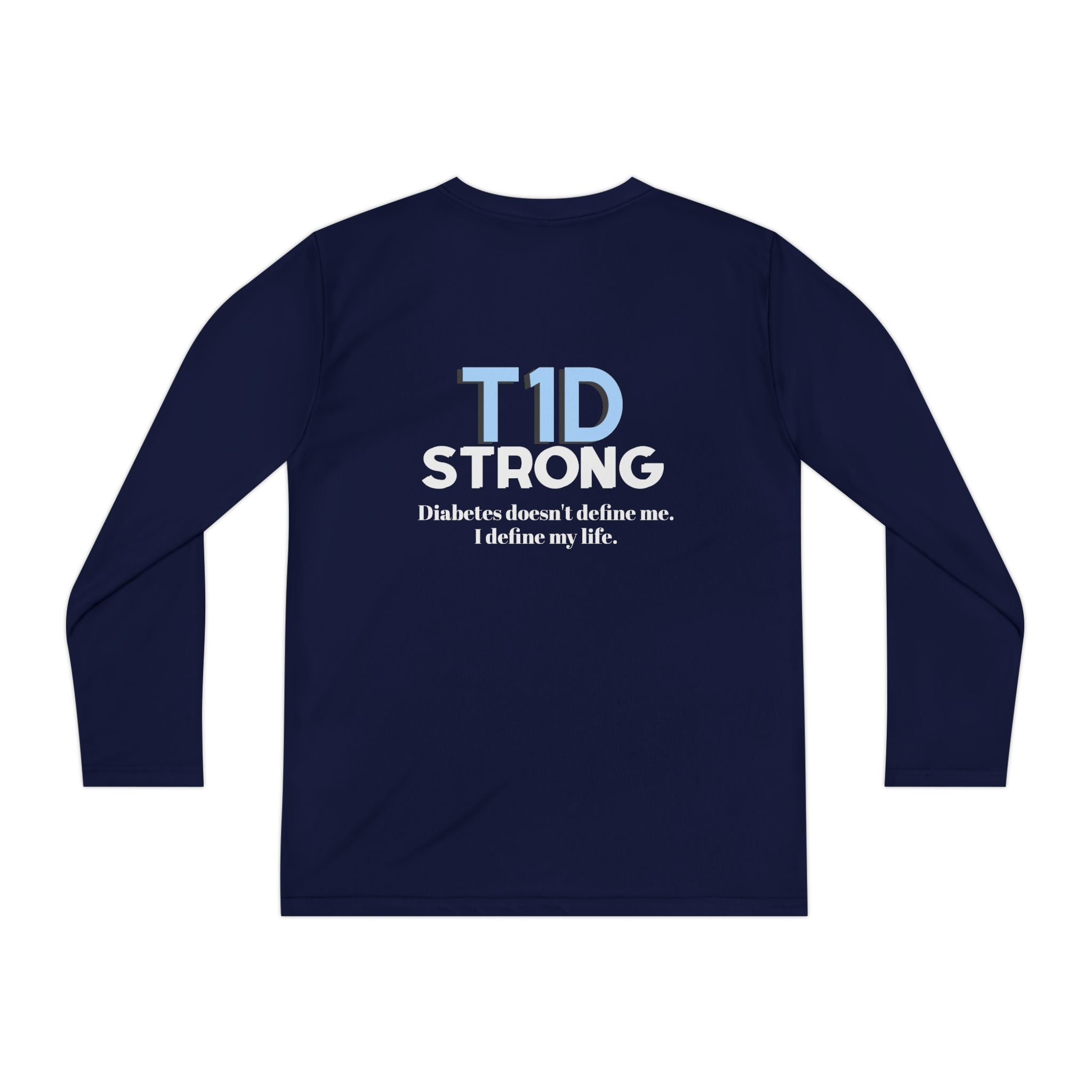 The Diabuddies Store T1D Strong - Long-sleeved Youth Tee Let them wear their strength! The T1D Strong - Long-sleeved Youth Tee is a soft, breathable cotton shirt for kids to show their resilience and raise awareness. Kids clothes Active Lifestyle,Casual W