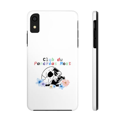 Skull & Flowers, Dead Pancreas Club (French) - Phone Cases The Diabuddies Store Mobile Phone Cases $18.23
