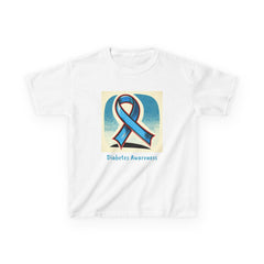 Diabetes Blue Ribbon - Kids Tee The Diabuddies Store T-Shirts $18.48