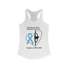 Diabetes & Gymnastics (French) - Racerback Tank The Diabuddies Store Tank Tops $19.96