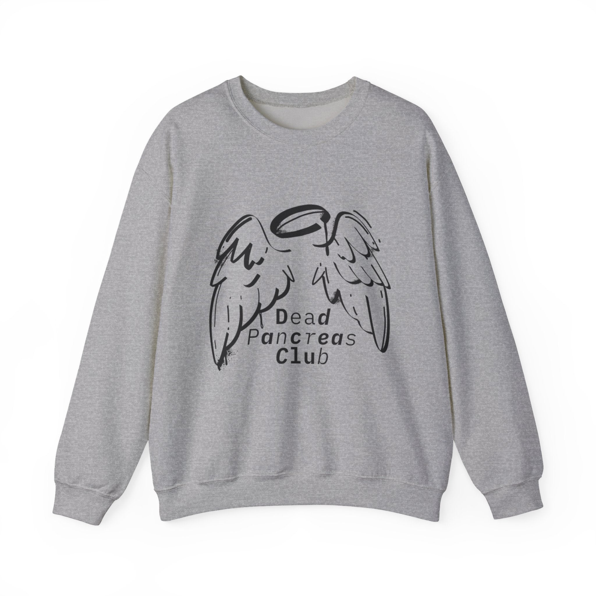 Angel Wings, Dead Pancreas Club - Unisex Sweatshirt The Diabuddies Store Sweatshirts $35.00