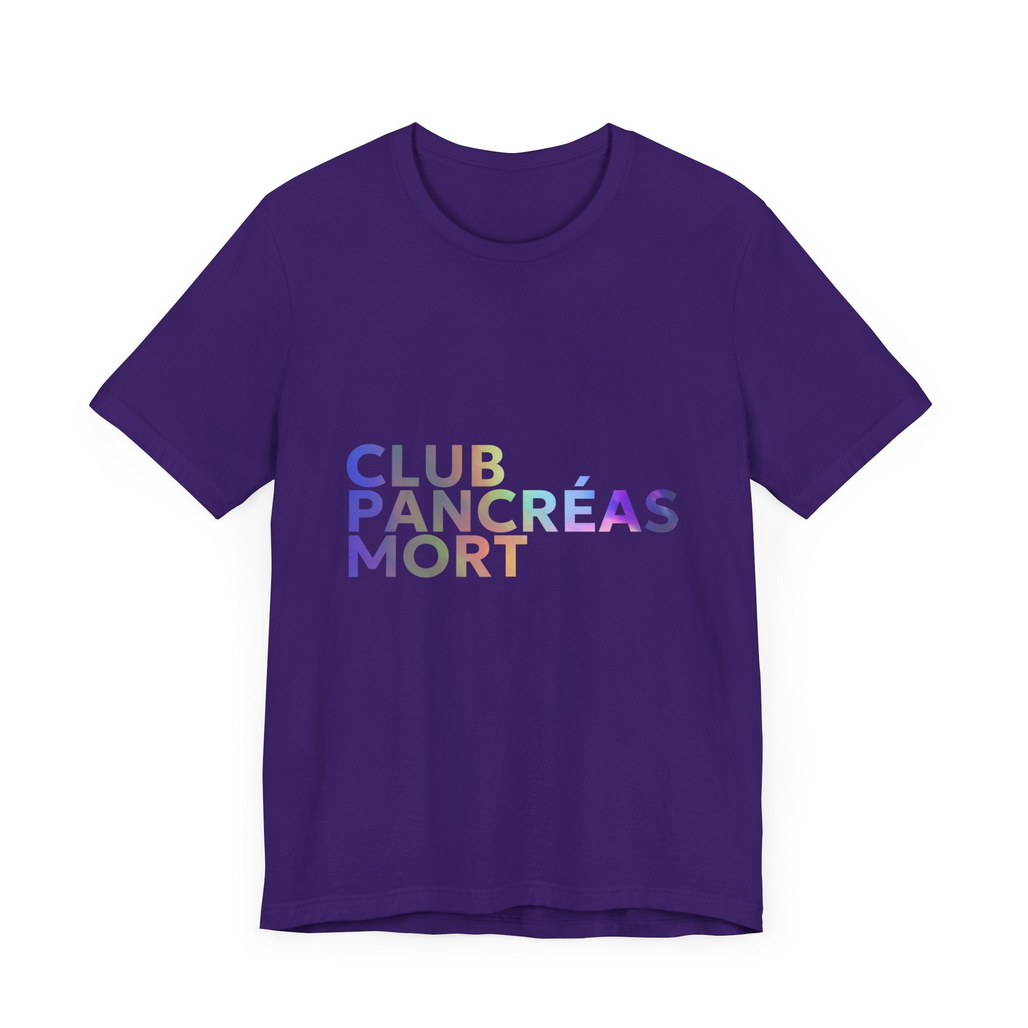 Rainbow Dead Pancreas Club (French) Unisex Tee The Diabuddies Store T-Shirts $22.38