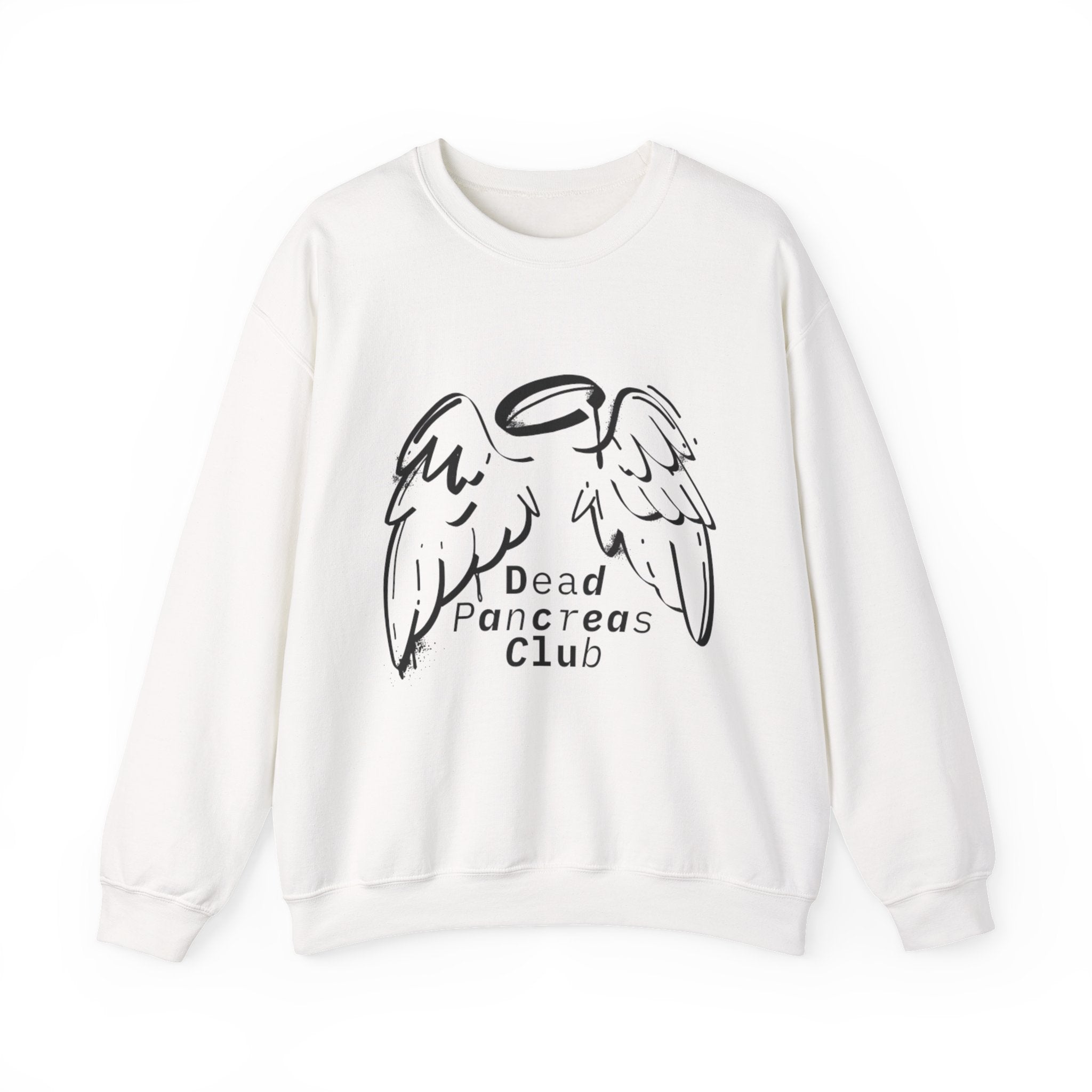 Angel Wings, Dead Pancreas Club - Unisex Sweatshirt The Diabuddies Store Sweatshirts $32.00