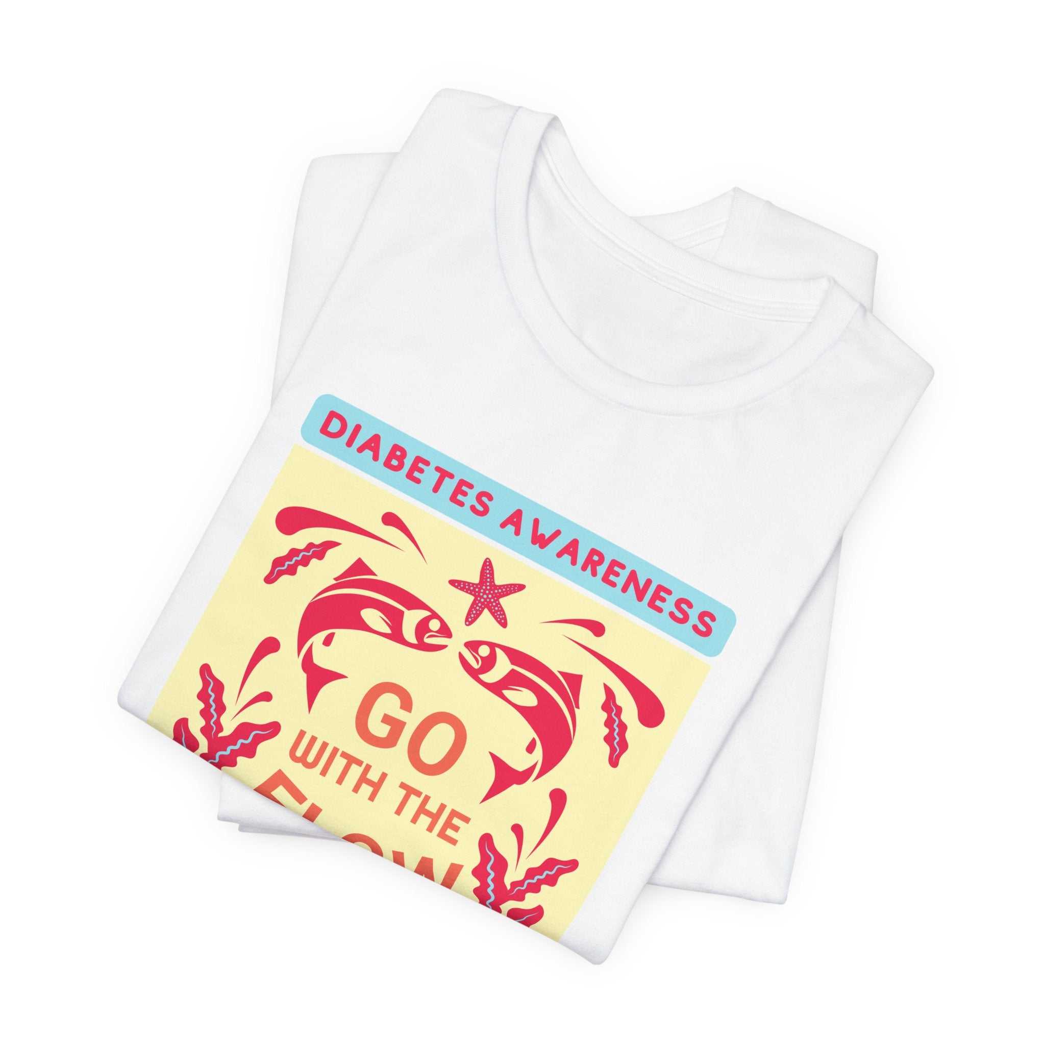 The Diabuddies Store Go with the Flow (Diabetes) - Unisex Tee Go with the Flow (Diabetes) - Unisex Tee: Engineered for those who live with a pump and CGM, this tank ensures your devices are always within reach and comfortably secure, letting you move free