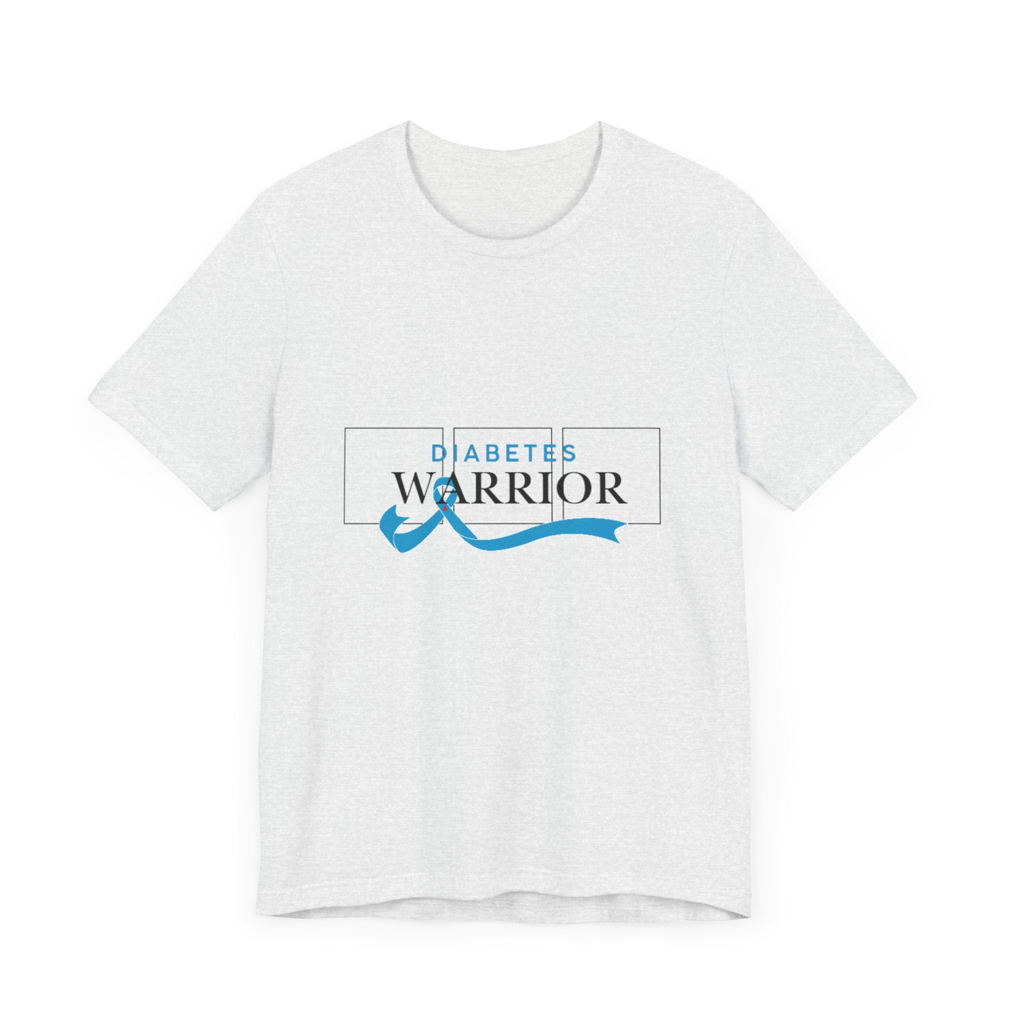 Diabetes Warrior, Blue Ribbon - Unisex Tee The Diabuddies Store T-Shirts $22.50