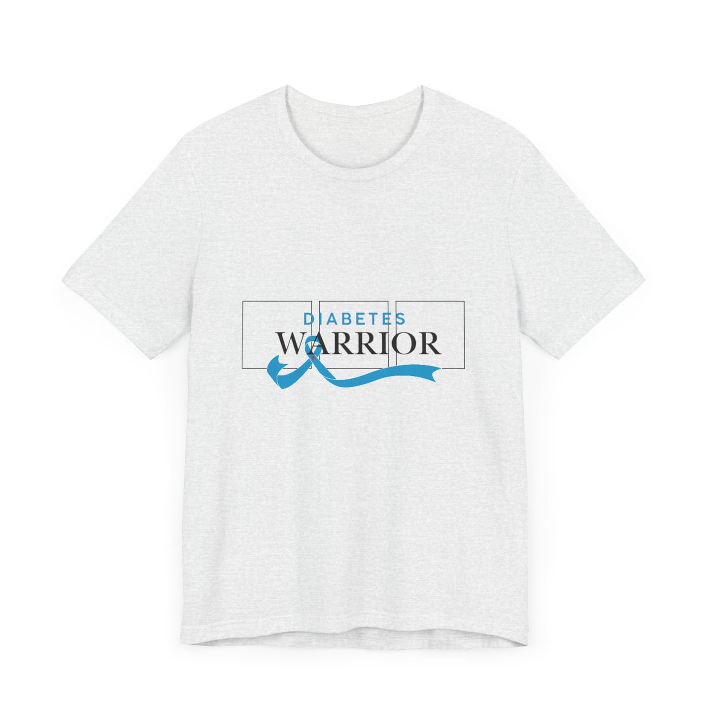 Diabetes Warrior, Blue Ribbon - Unisex Tee The Diabuddies Store T-Shirts $22.50