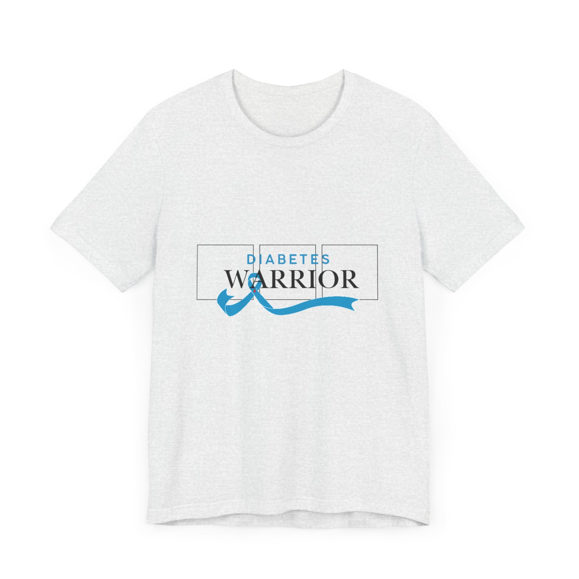 Diabetes Warrior, Blue Ribbon - Unisex Tee The Diabuddies Store T-Shirts $22.50
