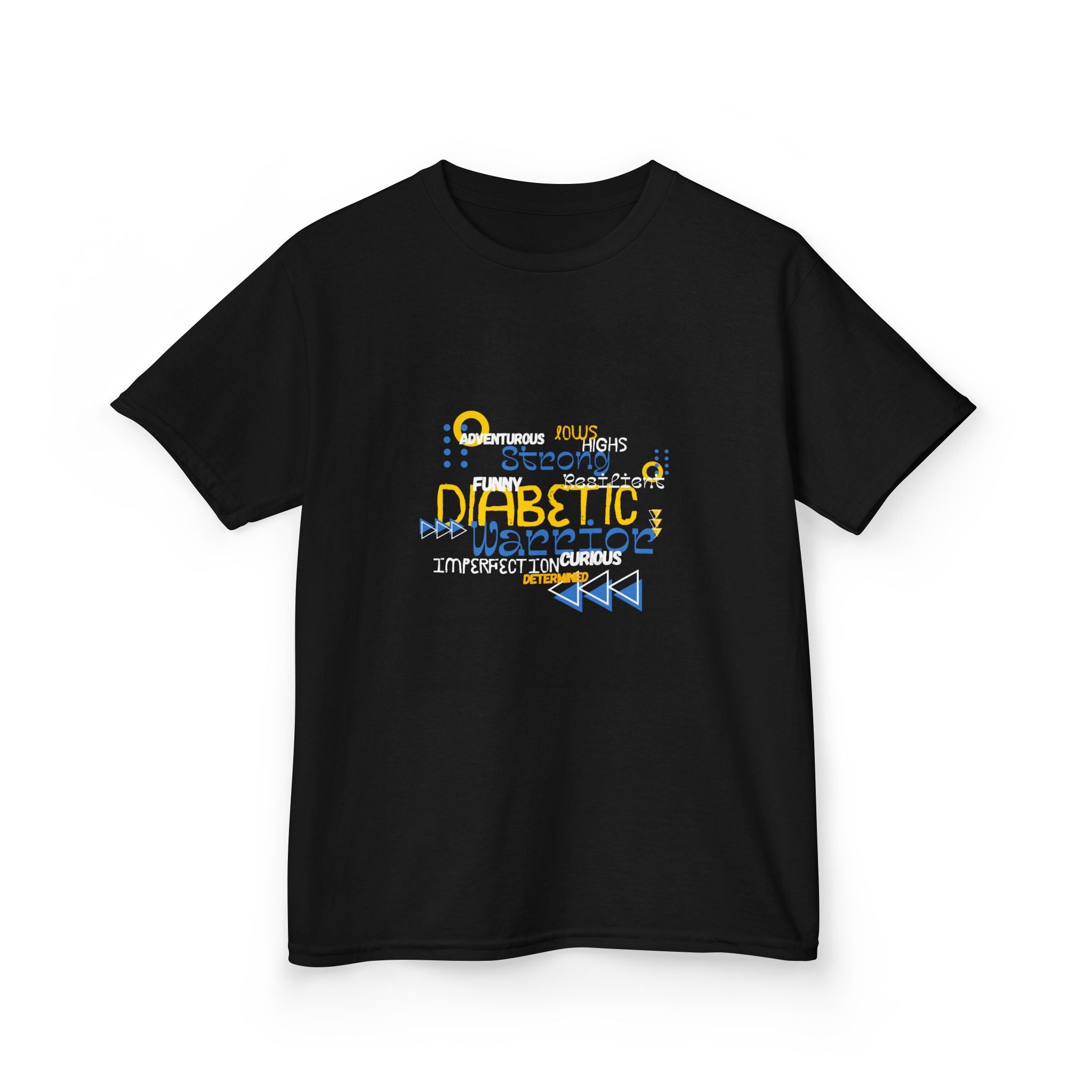 The Diabuddies Store Uplifted & Unleashed - Kids Tee Uplifted & Unleashed - Kids Tee: Embrace your strength, defy the odds. The "Uplifted & Unleashed" Kids Tee is more than just a Tee; it's a vibrant testament to the diabetic warrior within. T-Shirts $17.