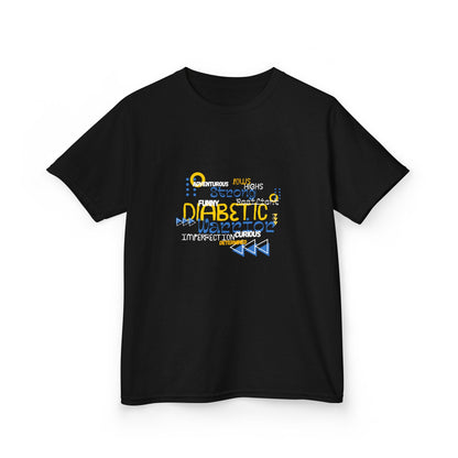 The Diabuddies Store Uplifted & Unleashed - Kids Tee Uplifted & Unleashed - Kids Tee: Embrace your strength, defy the odds. The "Uplifted & Unleashed" Kids Tee is more than just a Tee; it's a vibrant testament to the diabetic warrior within. T-Shirts $17.
