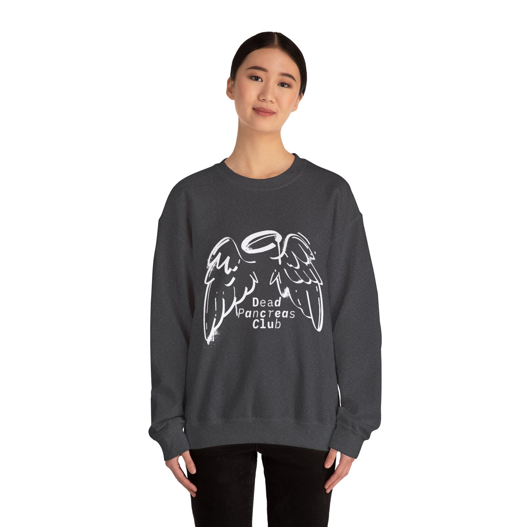 Angel Wings, Dead Pancreas Club - Unisex Sweatshirt The Diabuddies Store Sweatshirts $32.00