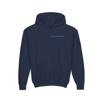 Diabetes Warrior, Retro Look - Youth Hoodie