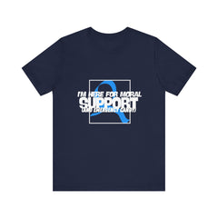 The Diabuddies Store Moral Support and Emergency Candy - Unisex Tee Moral Support and Emergency Candy - Unisex Tee: Being a friend to someone with diabetes means being ready for anything – from offering a listening ear to, well, having some emergency cand