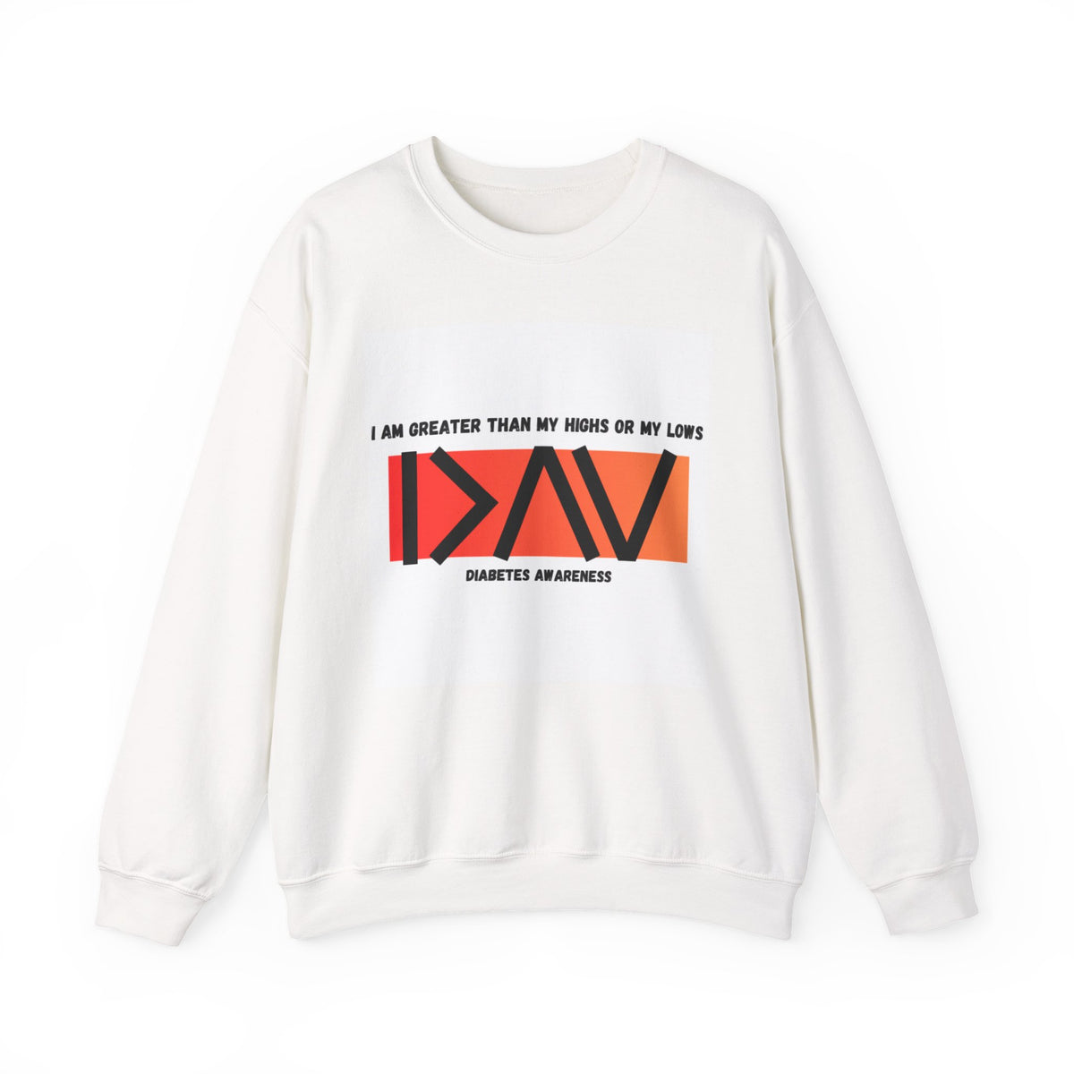 The Diabuddies Store Greater than (Orange) - Unisex Sweatshirt Greater than (Orange) - Unisex Sweatshirt: Rise above and wrap yourself in strength with "The Diabuddies Store's" "Greater Than (Organge)" Unisex Sweatshirt! Sweatshirts $29.49 Sweatshirt