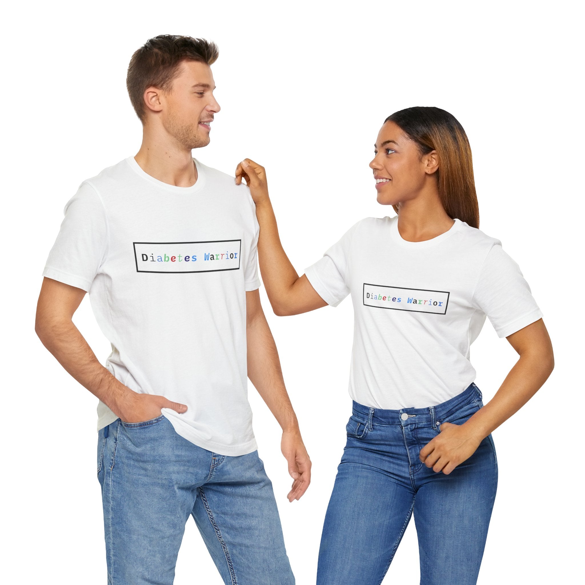 The Diabuddies Store Colorful Diabetes Warrior - Unisex Tee Colorful Diabetes Warrior - Unisex Tee: Offers a comfortable and stylish option for those who appreciate unique designs and supporting Diabetes Awareness. T-Shirts $24.25