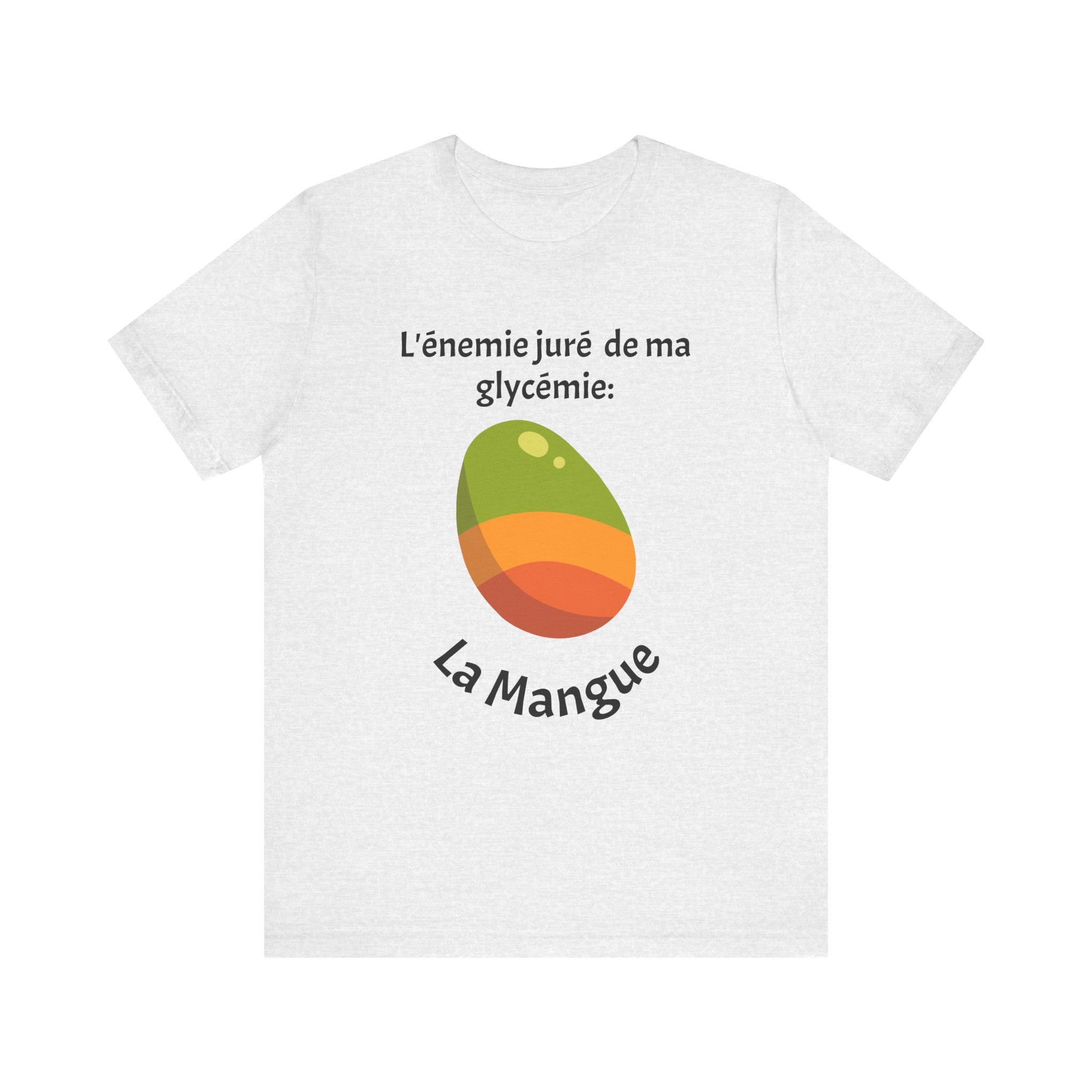 My Blood Sugar's Nemesis: The Mango (French) - Unisex Tee The Diabuddies Store T-Shirts $25.00