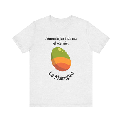 My Blood Sugar's Nemesis: The Mango (French) - Unisex Tee The Diabuddies Store T-Shirts $25.00