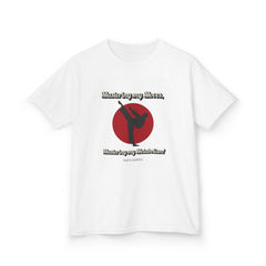 The Diabuddies Store Awareness, Diabetes & Karate - Kids Tee Awareness, Diabetes & Karate - Kids Tee: Unleash your inner warrior with our kids Tee! With the empowering phrase: "Maîtriser mes mouvements, maîtriser mon métabolisme!" T-Shirts $17.06