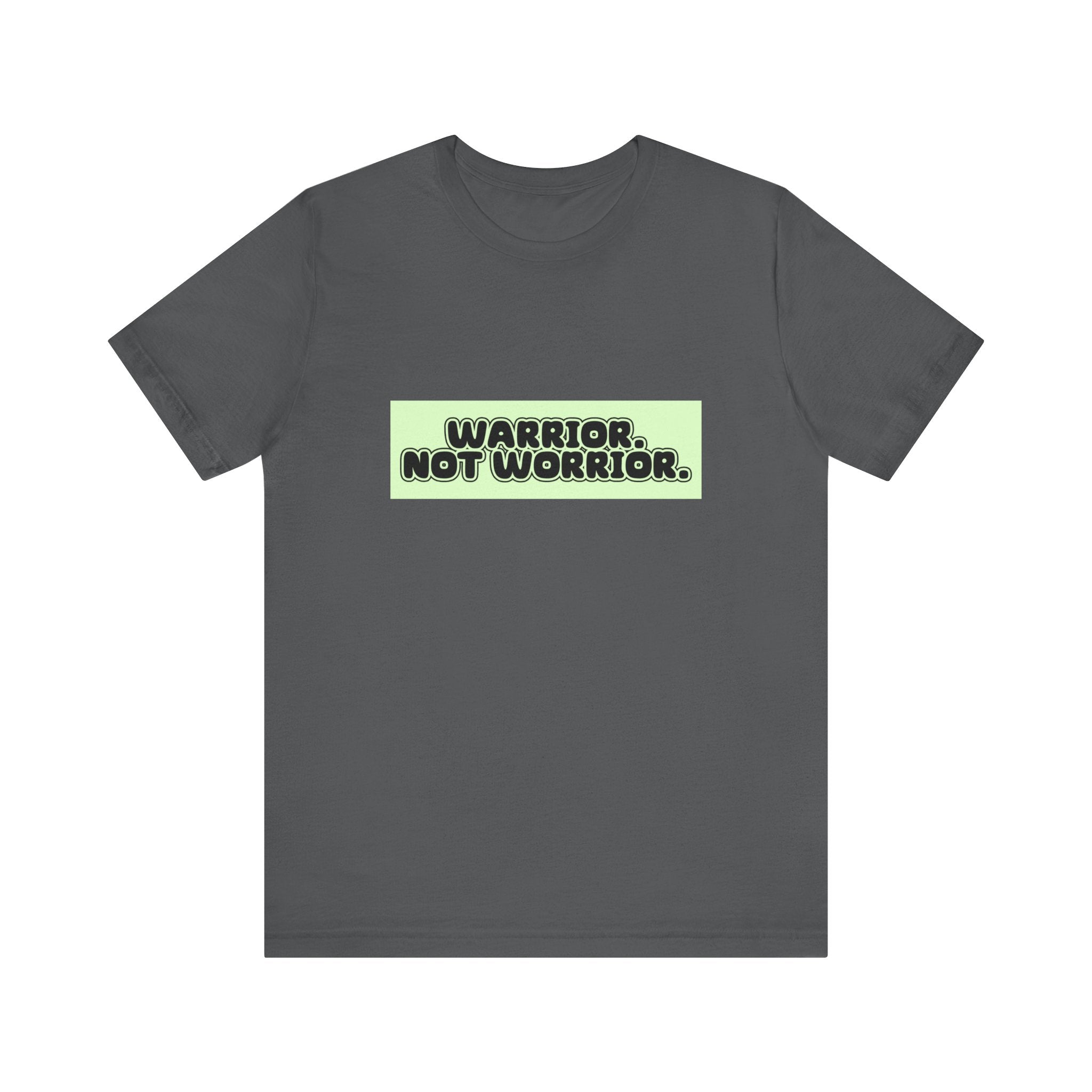 The Diabuddies Store Warrior. Not Worrior. - Unisex Tee Warrior. Not Worrior. - Unisex Tee: For those who face challenges head-on & spell "warrior" right. A clear statement of strength, resilience & sharp detail. T-Shirts $30.27
