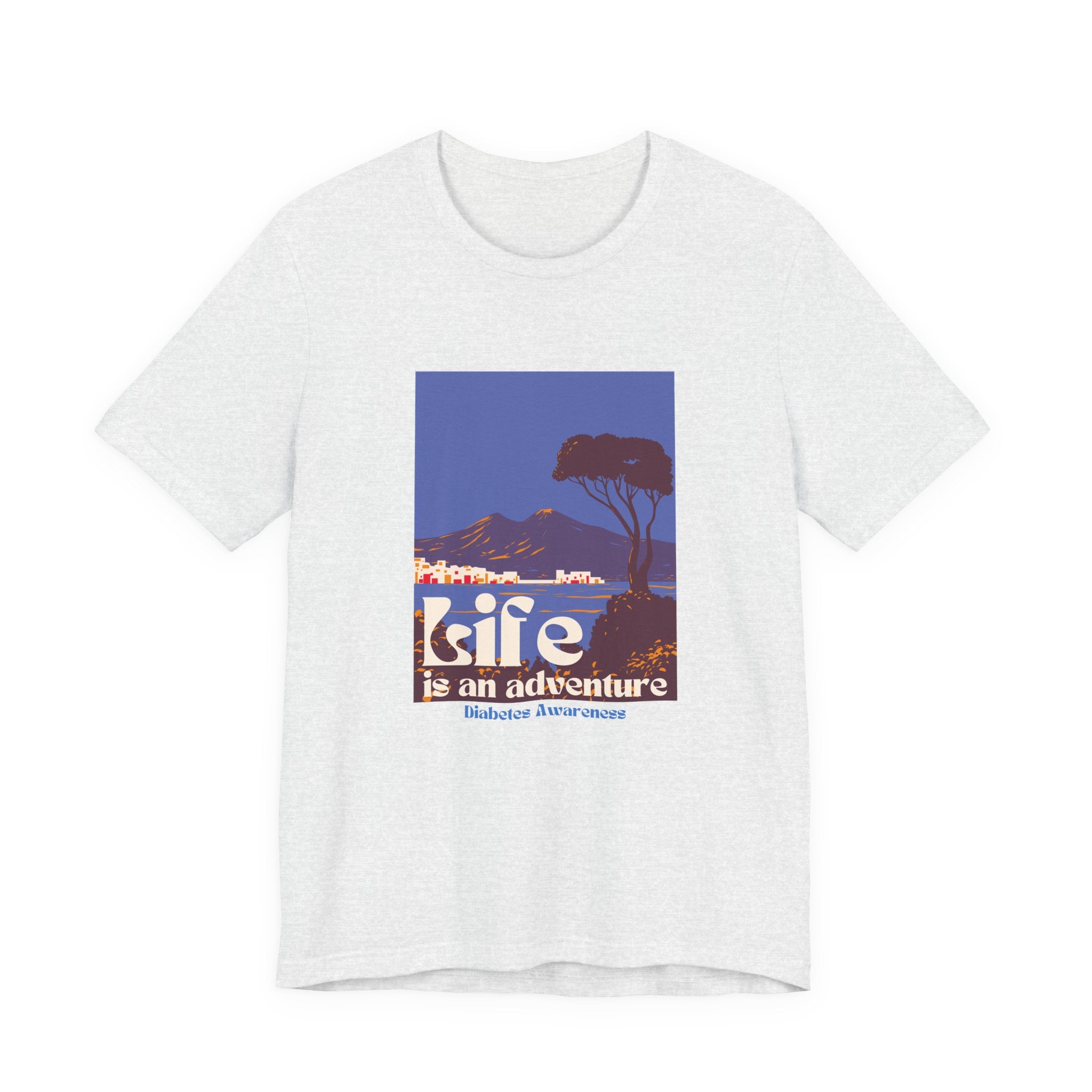 The Diabuddies Store Life is an Adventure, Ocean View - Unisex Tee Life is an Adventure, Ocean View - Unisex Tee: Embrace the call of the wild with our "Life is an adventure" Unisex Tee. This shirt is for anyone who finds their soul in the great outdoors,