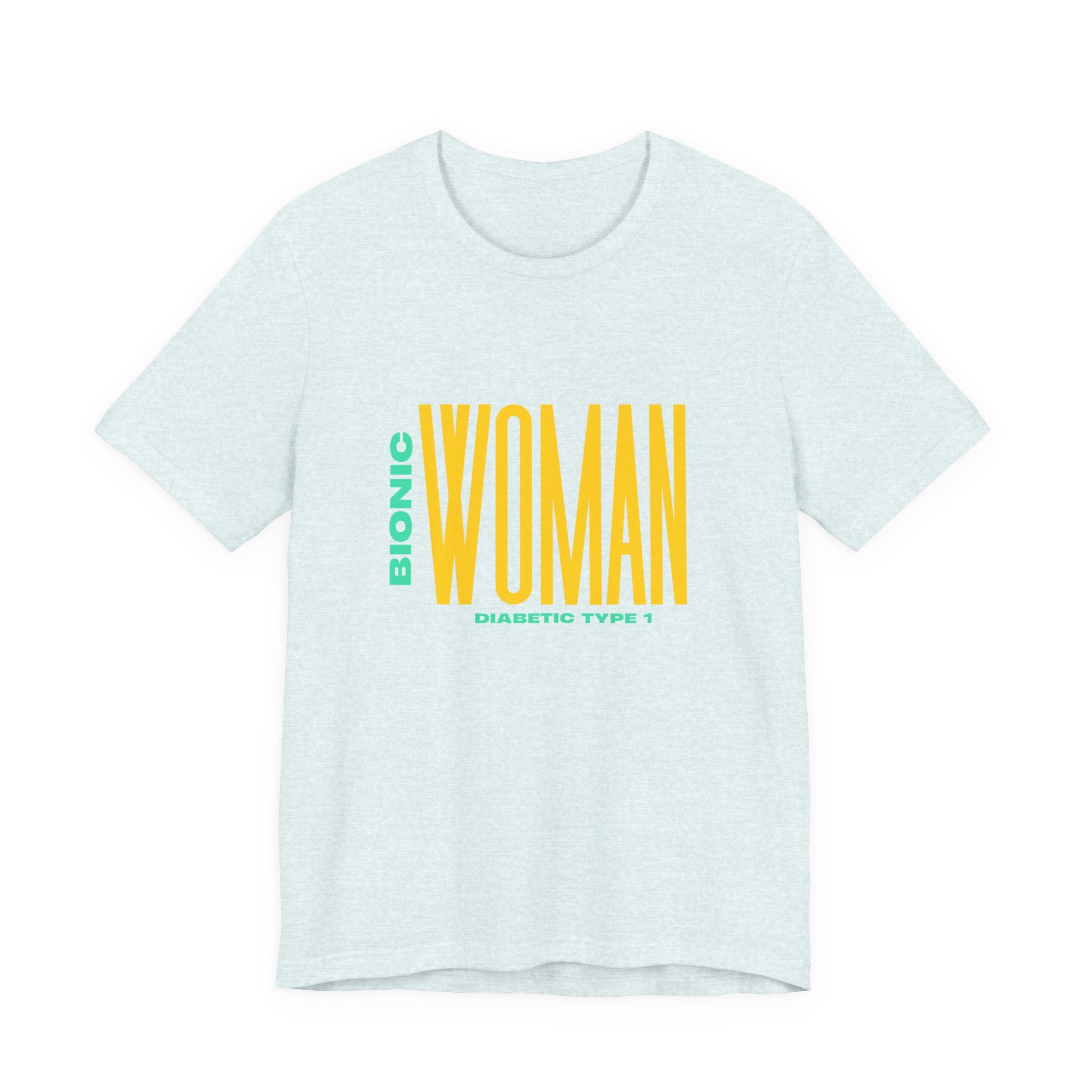 The Diabuddies Store Bionic Woman (Diabetes) - Unisex Tee Bionic Woman (Diabetes) - Unisex Tee: Unleash your inner Bionic strength! This Unisex Tee is a powerful statement of resilience, strength, and modern-day heroism for anyone living with Type 1 Diabe