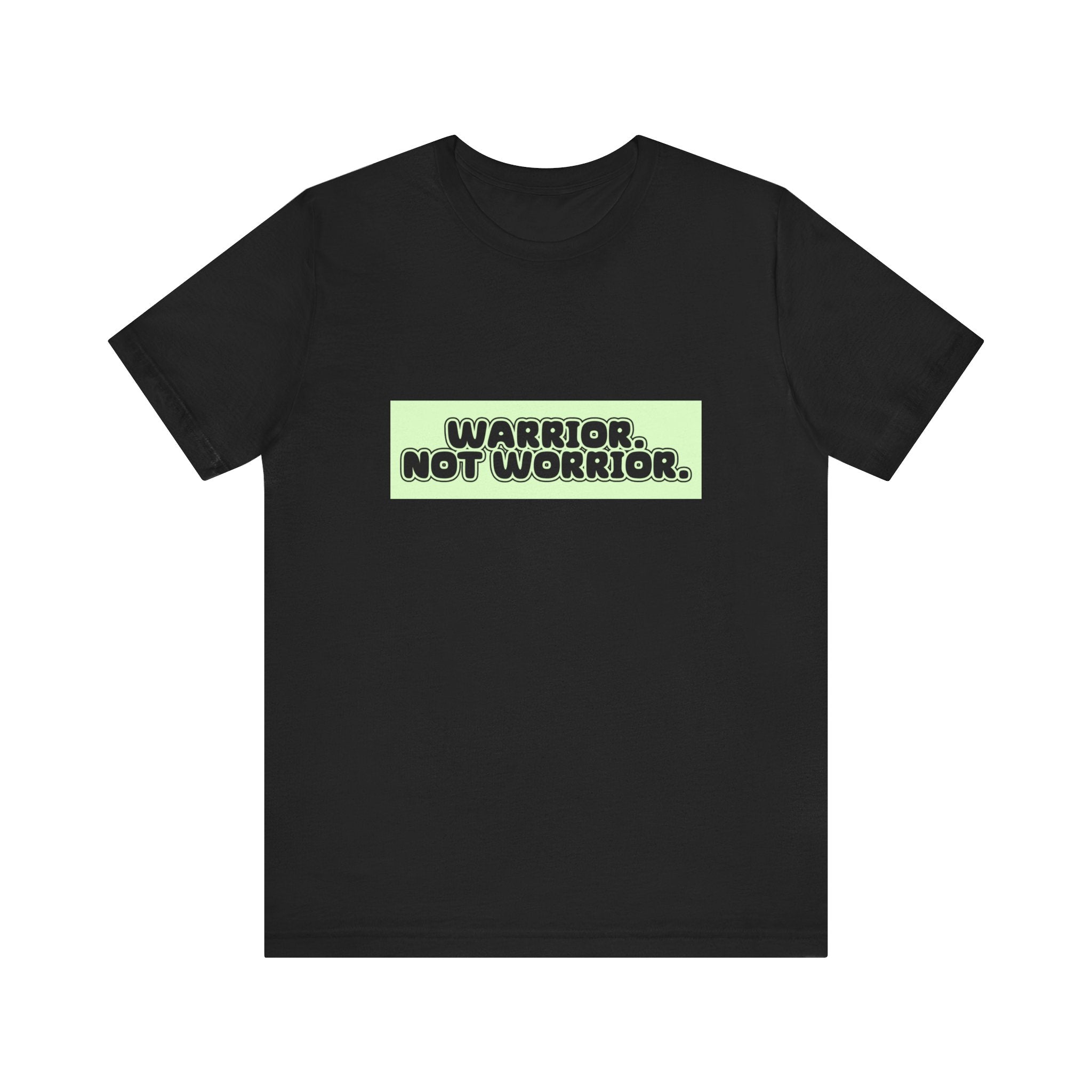 The Diabuddies Store Warrior. Not Worrior. - Unisex Tee Warrior. Not Worrior. - Unisex Tee: For those who face challenges head-on & spell "warrior" right. A clear statement of strength, resilience & sharp detail. T-Shirts $22.50