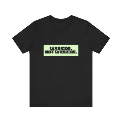 The Diabuddies Store Warrior. Not Worrior. - Unisex Tee Warrior. Not Worrior. - Unisex Tee: For those who face challenges head-on & spell "warrior" right. A clear statement of strength, resilience & sharp detail. T-Shirts $22.50