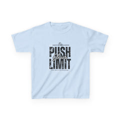The Diabuddies Store Push Your Limit! (Diabetes) - kids Tee Push Your Limit! (Diabetes) - kids Tee: Ready to push your limit? This awesome "Push Your Limit!" tee is for super kids who love to try new things and grow stronger every day! It's a cool reminde