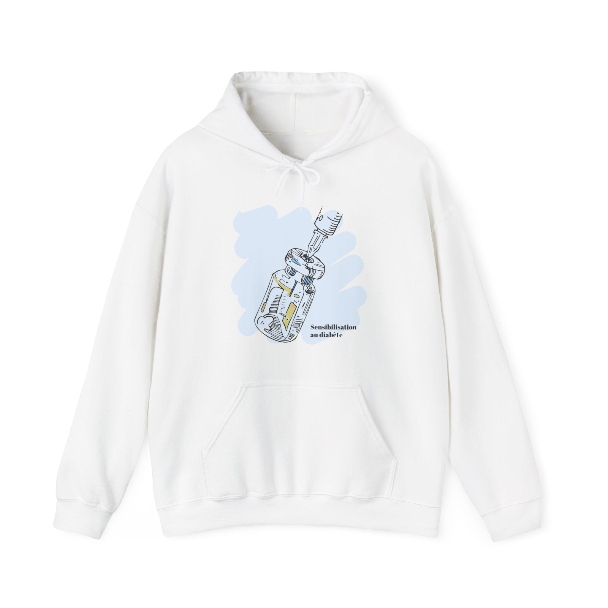 Insulin Vial - Diabetes Awareness (French) - Unisex Hoodie The Diabuddies Store Hoodies $32.41