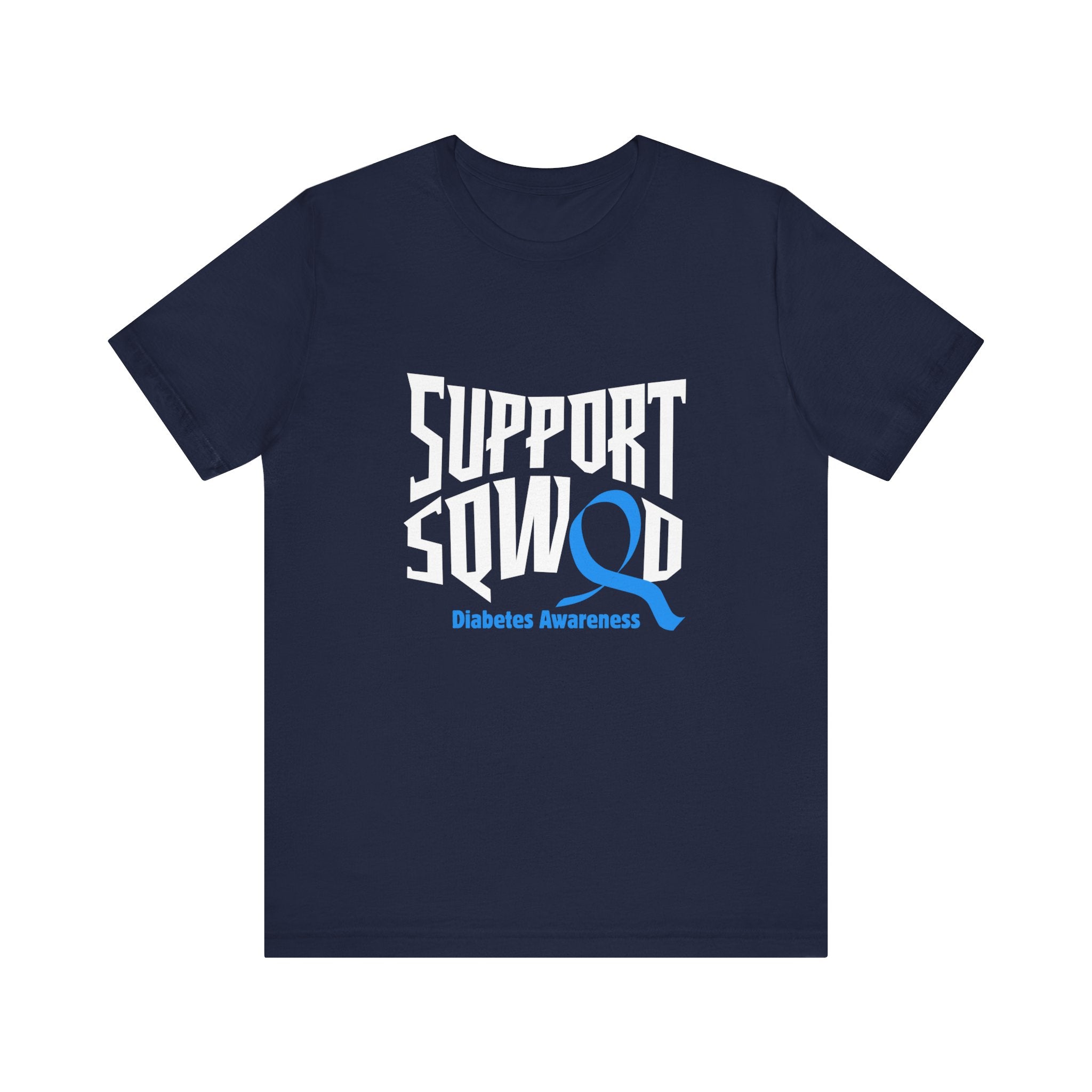 The Diabuddies Store T1D Support Squad - Unisex Tee T1D Support Squad - Unisex Tee: Join the T1D Support Squad! A soft, comfy tee for anyone showing love and solidarity for the T1D warrior in their life. T-Shirt Awareness clothing,Casual Wear,Diabetes,Dia