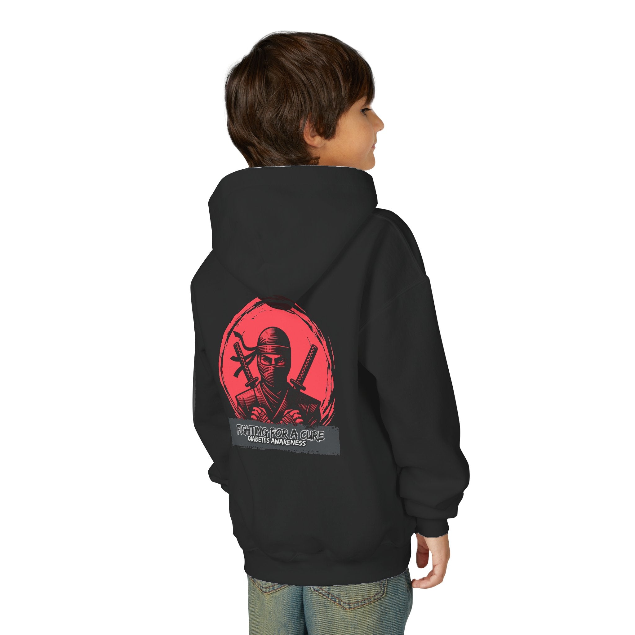 The Diabuddies Store Fighting for a Cure - Youth Hoodie Fighting for a Cure - Youth Hoodie: a youth hoodie for the young warriors of the diabetes community. Soft, comfortable, and a powerful statement of strength. Hoodies Kids clothes Awareness Ribbon,Blu