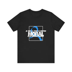 The Diabuddies Store Moral Support and Emergency Candy (French) - Unisex Tee Moral Support and Emergency Candy (French) - Unisex Tee: Being a friend to someone with diabetes means being ready for anything – from offering a listening ear to, well, having s